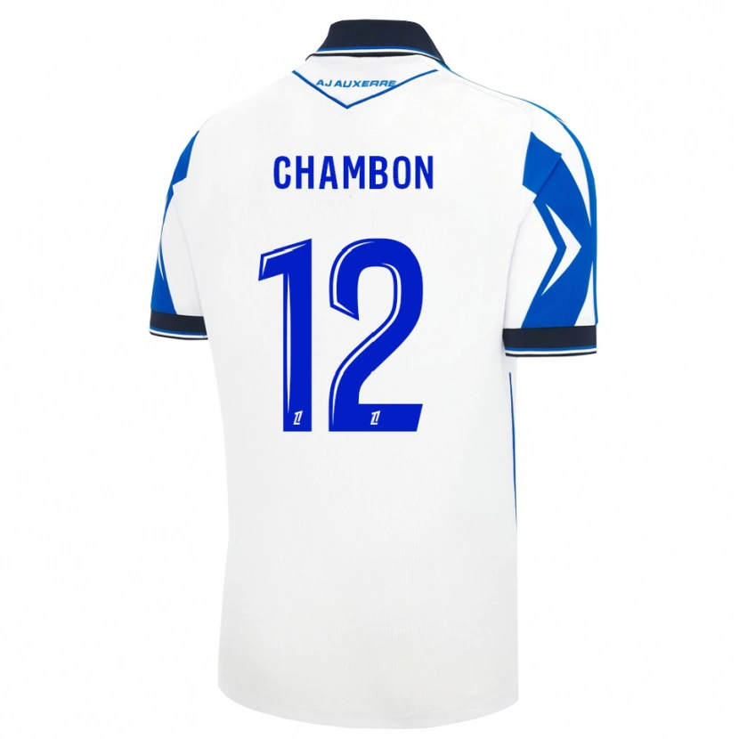 Danxen Mujer Camiseta Maxence Chambon #12 Negro Blanco Azul 1ª Equipación 2026/27 La Camisa