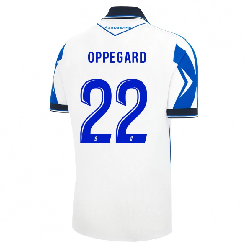 Danxen Mujer Camiseta Fredrik Oppegård #22 Negro Blanco Azul 1ª Equipación 2026/27 La Camisa