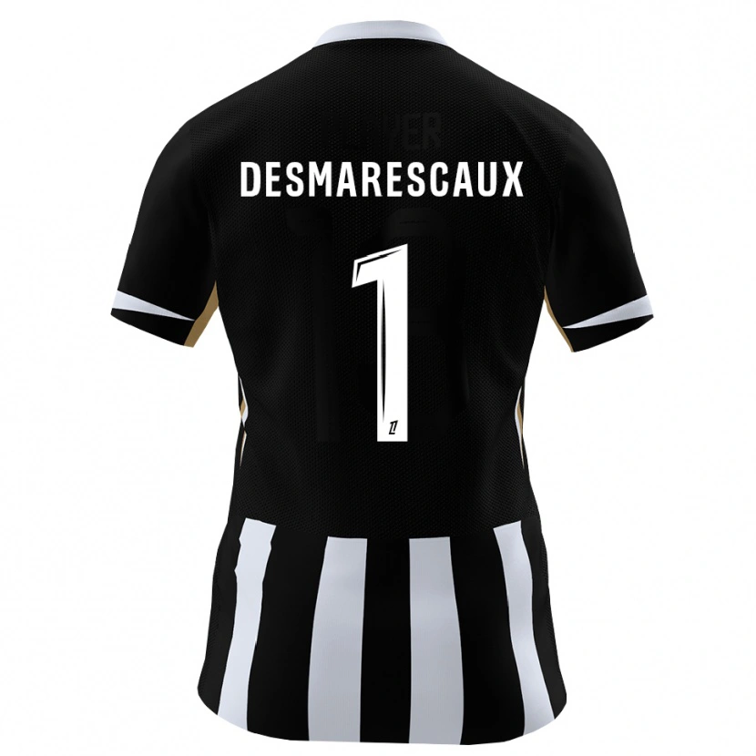 Danxen Mujer Camiseta Émile Desmarescaux #1 Negro Azul 1ª Equipación 2026/27 La Camisa