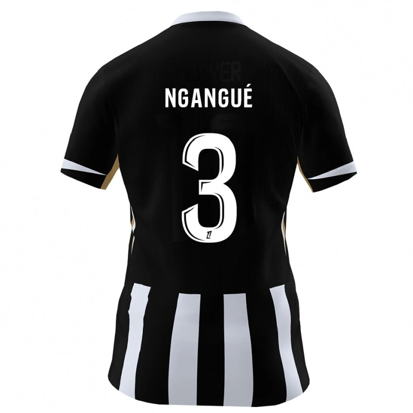 Danxen Mujer Camiseta Maurice Ngangué #3 Negro Azul 1ª Equipación 2026/27 La Camisa