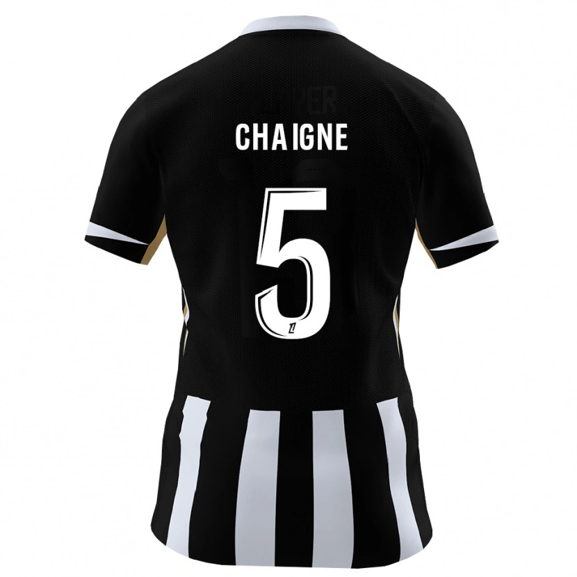 Danxen Mujer Camiseta Mathéo Chaigne #5 Negro Azul 1ª Equipación 2026/27 La Camisa