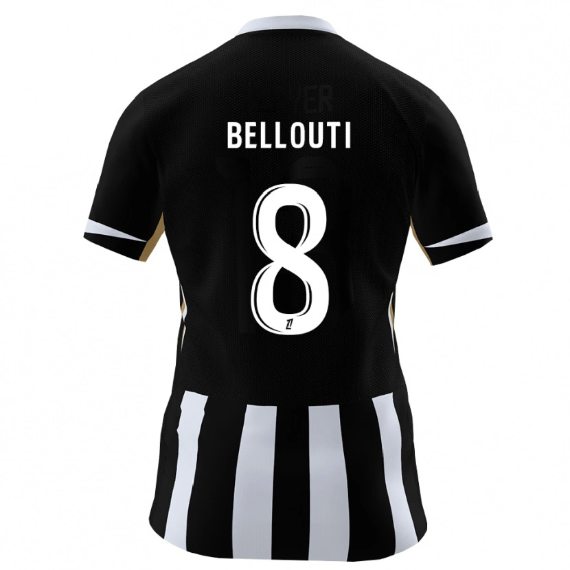 Danxen Mujer Camiseta Enzo Bellouti #8 Negro Azul 1ª Equipación 2026/27 La Camisa
