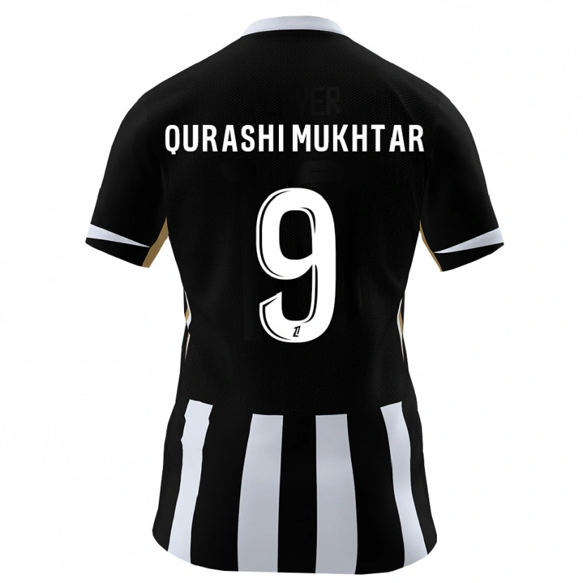 Danxen Mujer Camiseta Awab Mukhtar #9 Negro Azul 1ª Equipación 2026/27 La Camisa