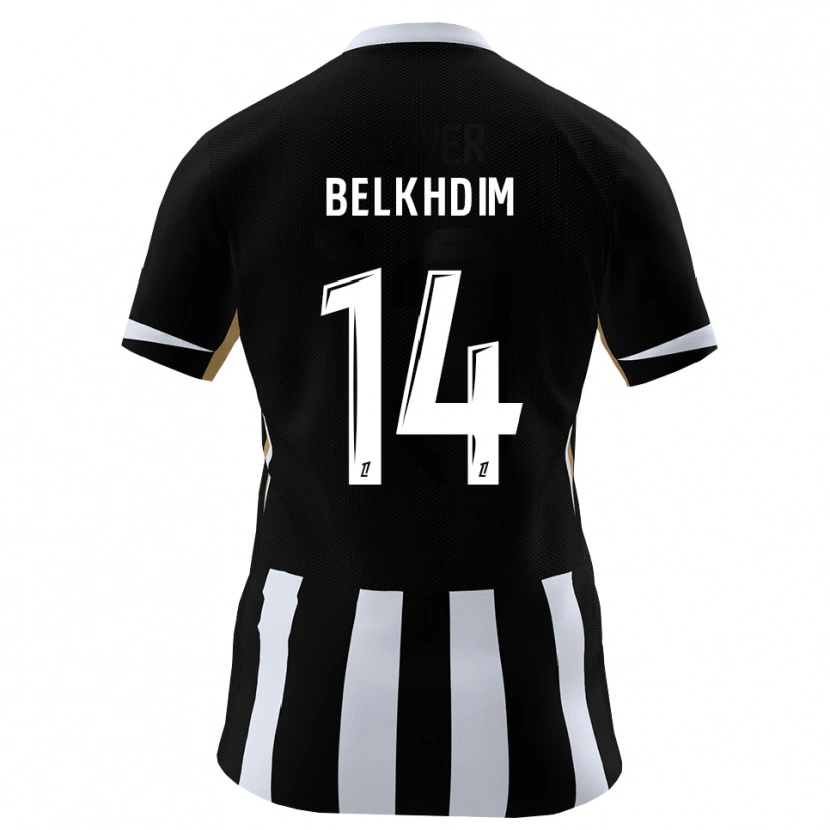 Danxen Mujer Camiseta Yassin Belkhdim #14 Negro Azul 1ª Equipación 2026/27 La Camisa