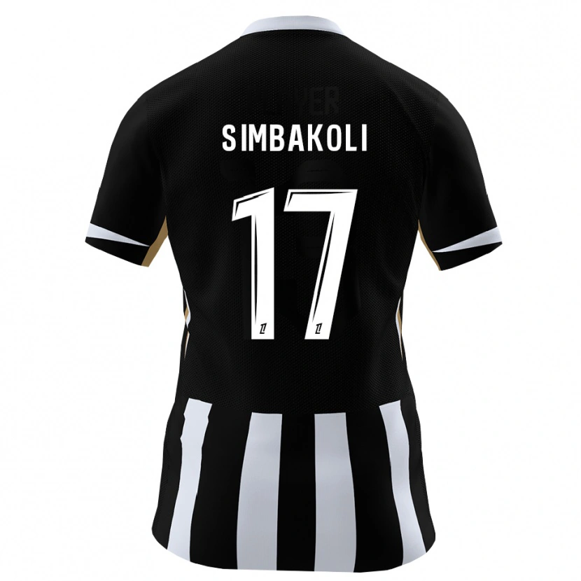 Danxen Mujer Camiseta Usman Simbakoli #17 Negro Azul 1ª Equipación 2026/27 La Camisa