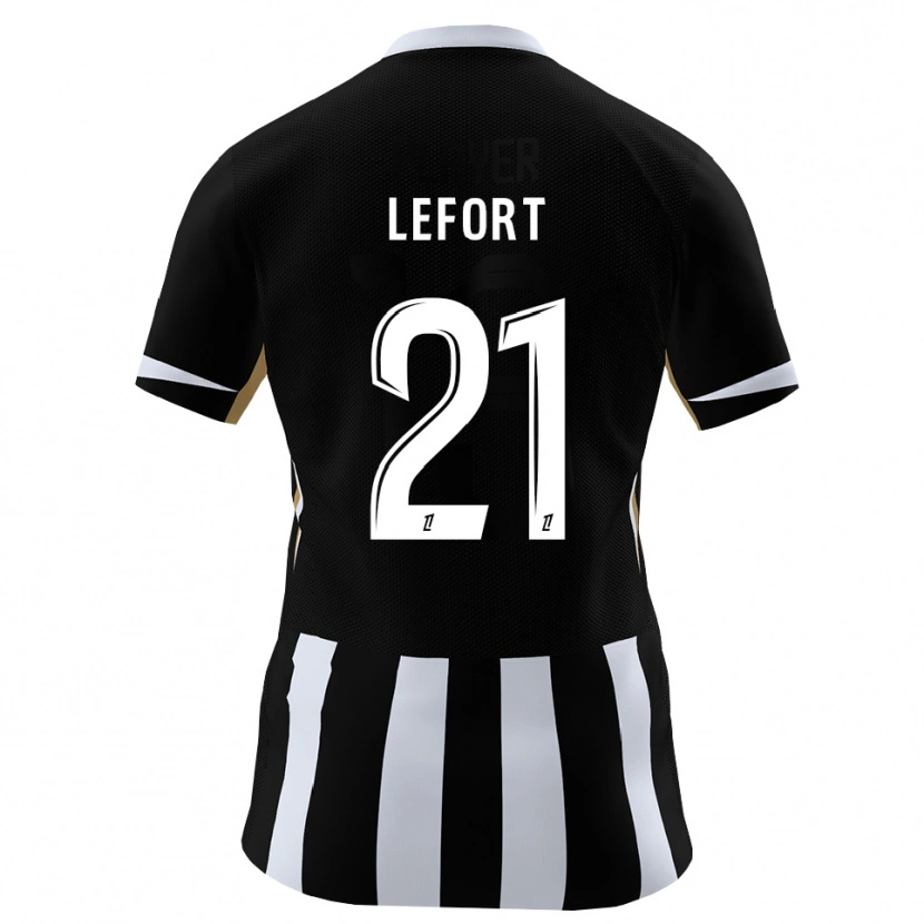Danxen Mujer Camiseta Jordan Lefort #21 Negro Azul 1ª Equipación 2026/27 La Camisa