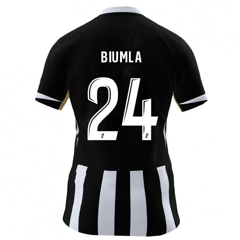 Danxen Mujer Camiseta Emmanuel Biumla #24 Negro Azul 1ª Equipación 2026/27 La Camisa