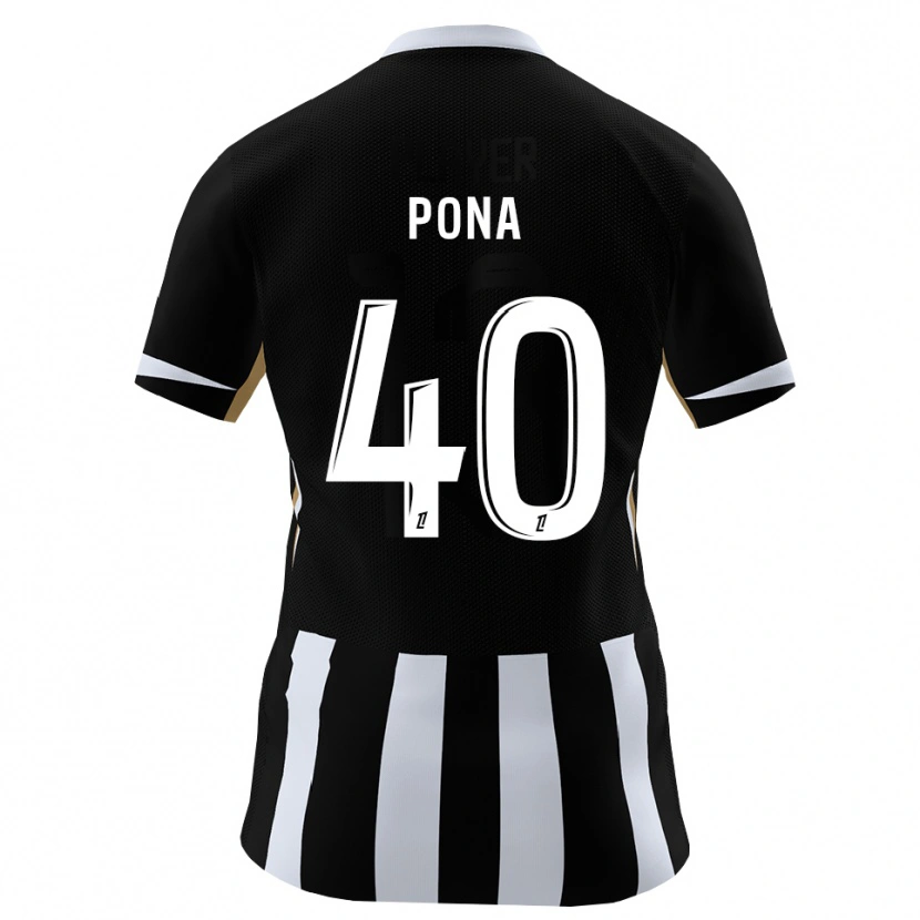 Danxen Mujer Camiseta Oumar Pona #40 Negro Azul 1ª Equipación 2026/27 La Camisa