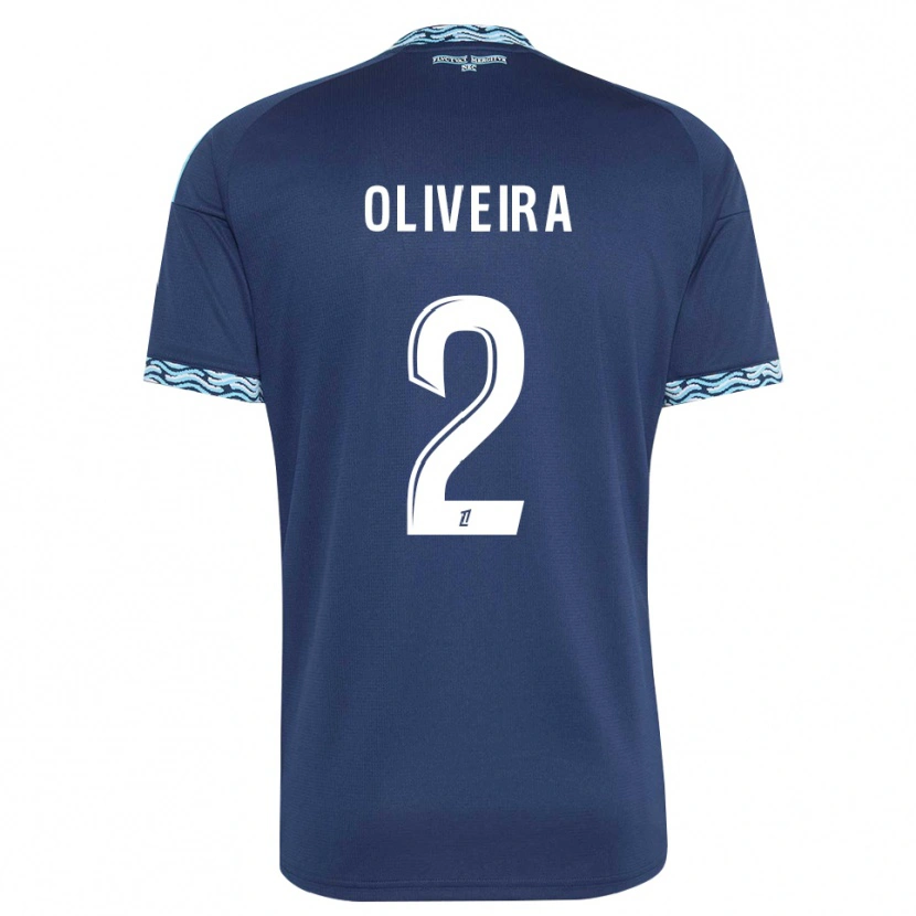 Danxen Mujer Camiseta Jean-Louis Oliveira #2 Azul Acero Blanco 1ª Equipación 2026/27 La Camisa
