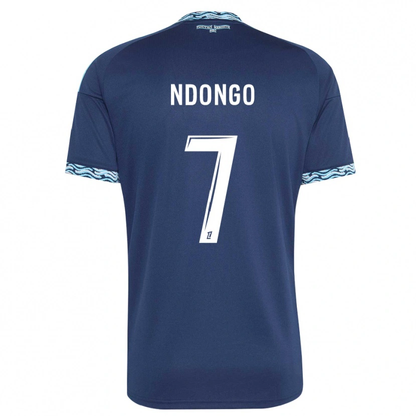 Danxen Mujer Camiseta Sidy Ndongo #7 Azul Acero Blanco 1ª Equipación 2026/27 La Camisa