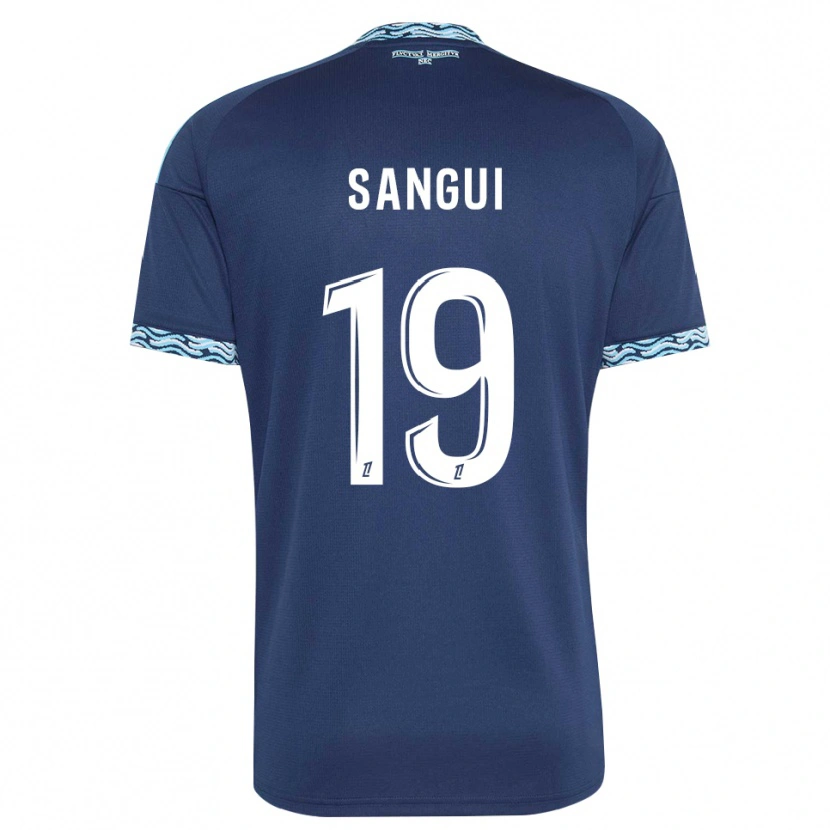 Danxen Mujer Camiseta Nhoa Sangui #19 Azul Acero Blanco 1ª Equipación 2026/27 La Camisa