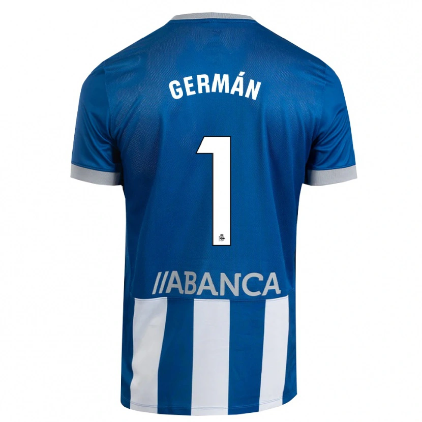 Danxen Mujer Camiseta Germán Parreño #1 Azul Gris Blanco 1ª Equipación 2026/27 La Camisa