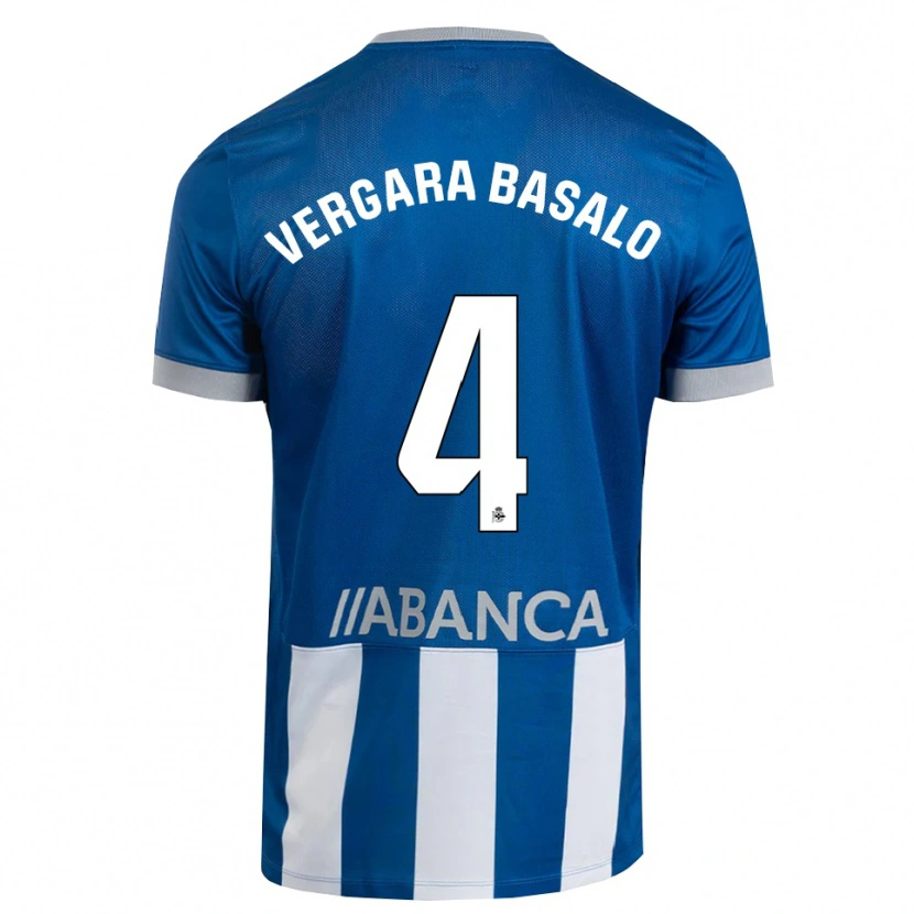 Danxen Mujer Camiseta David Vergara #4 Azul Gris Blanco 1ª Equipación 2026/27 La Camisa