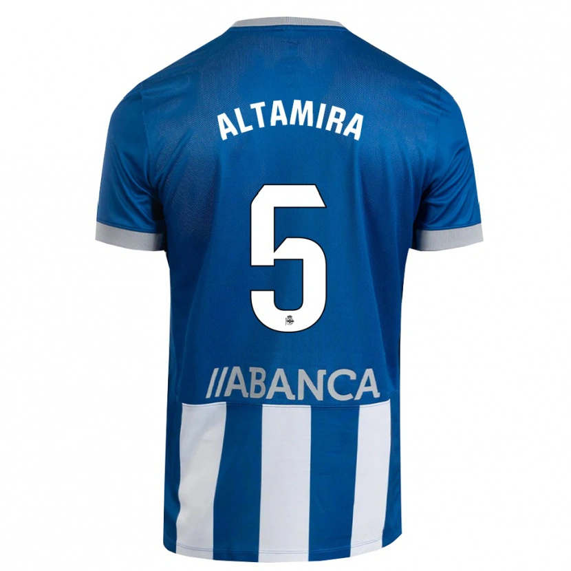 Danxen Mujer Camiseta Inés Altamira #5 Azul Gris Blanco 1ª Equipación 2026/27 La Camisa