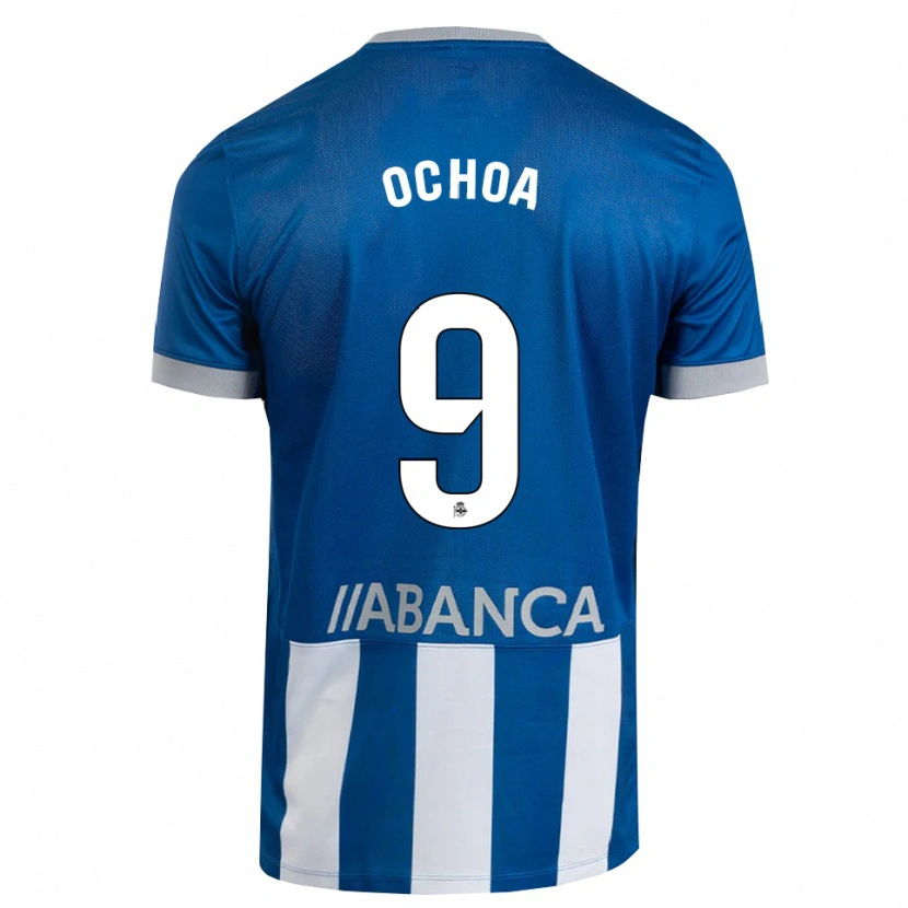 Danxen Mujer Camiseta Martín Ochoa #9 Azul Gris Blanco 1ª Equipación 2026/27 La Camisa