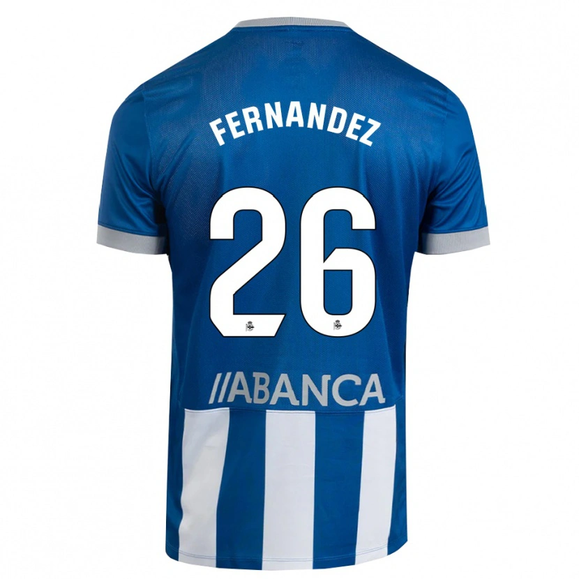 Danxen Mujer Camiseta Samu Fernández #26 Azul Gris Blanco 1ª Equipación 2026/27 La Camisa