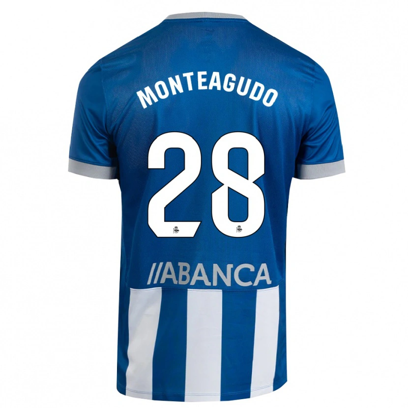 Danxen Mujer Camiseta Paula Monteagudo #28 Azul Gris Blanco 1ª Equipación 2026/27 La Camisa