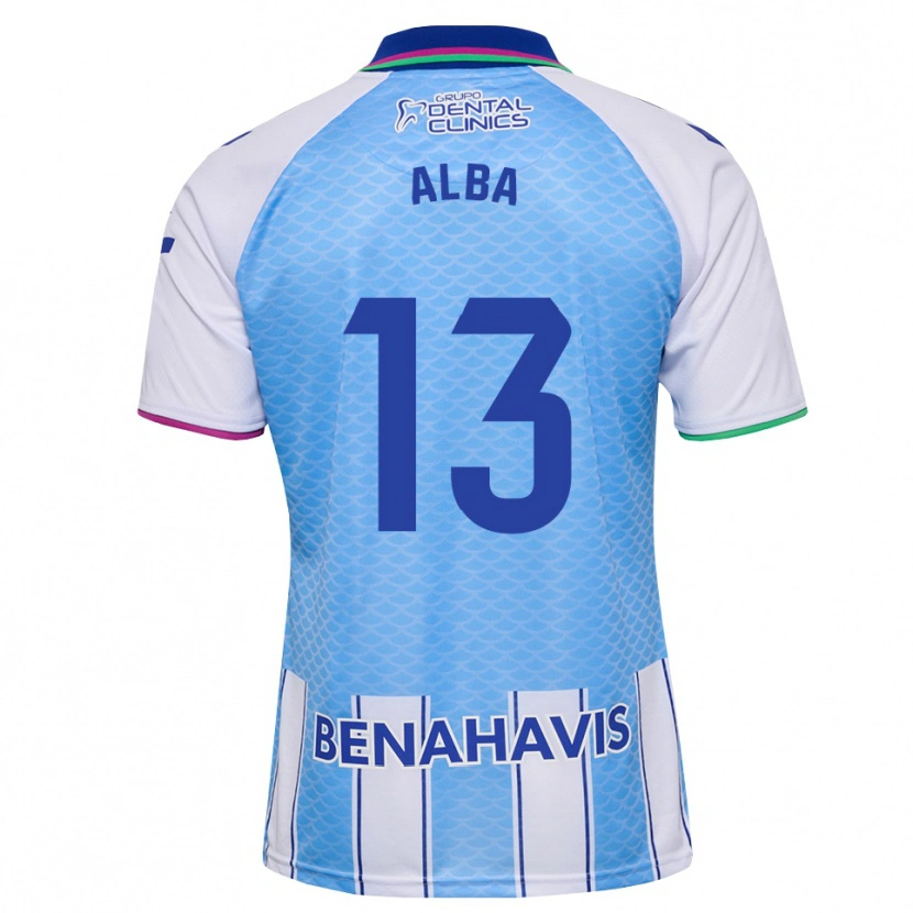 Danxen Mujer Camiseta Alba #13 Azul Cielo Profundo Blanco 1ª Equipación 2026/27 La Camisa