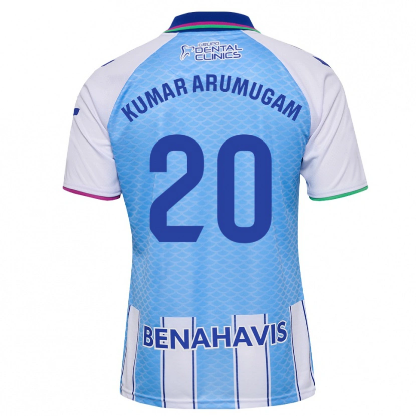 Danxen Mujer Camiseta Suk Kumar Arumugam #20 Azul Cielo Profundo Blanco 1ª Equipación 2026/27 La Camisa