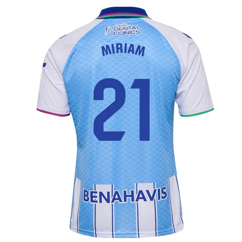 Danxen Mujer Camiseta Miriam #21 Azul Cielo Profundo Blanco 1ª Equipación 2026/27 La Camisa