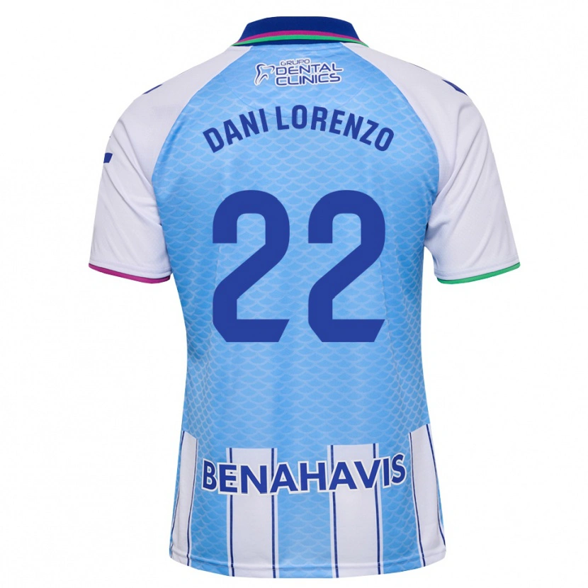 Danxen Mujer Camiseta Dani Lorenzo #22 Azul Cielo Profundo Blanco 1ª Equipación 2026/27 La Camisa