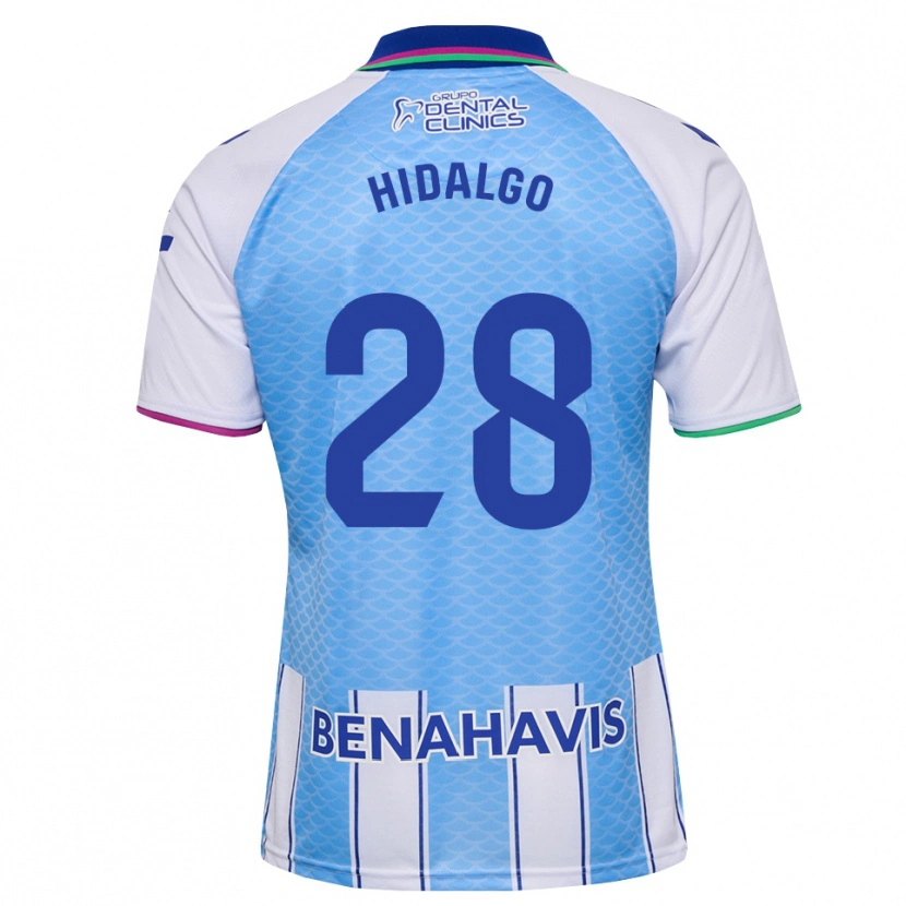 Danxen Mujer Camiseta Rafita Hidalgo #28 Azul Cielo Profundo Blanco 1ª Equipación 2026/27 La Camisa