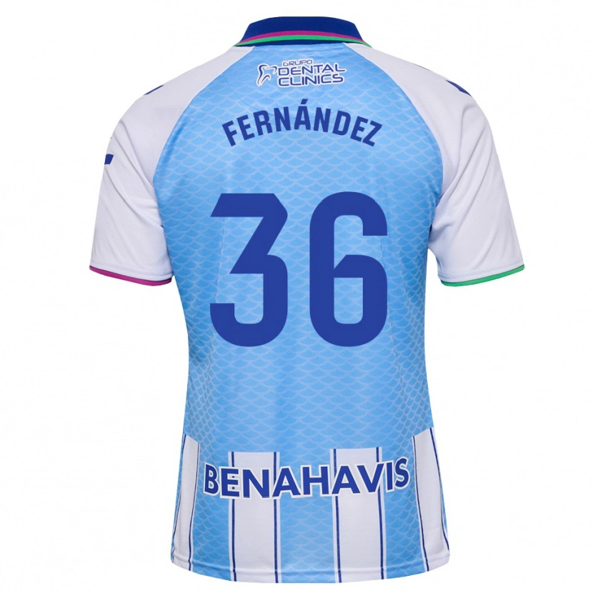 Danxen Mujer Camiseta Basti Fernández #36 Azul Cielo Profundo Blanco 1ª Equipación 2026/27 La Camisa