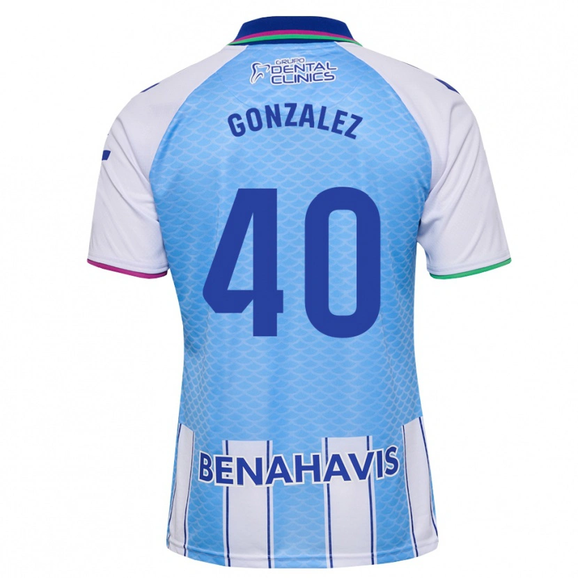 Danxen Mujer Camiseta Carol González #40 Azul Cielo Profundo Blanco 1ª Equipación 2026/27 La Camisa