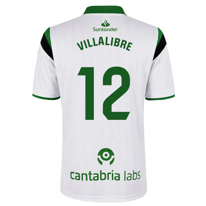 Danxen Mujer Camiseta Asier Villalibre #12 Blanco Verde Negro 1ª Equipación 2026/27 La Camisa
