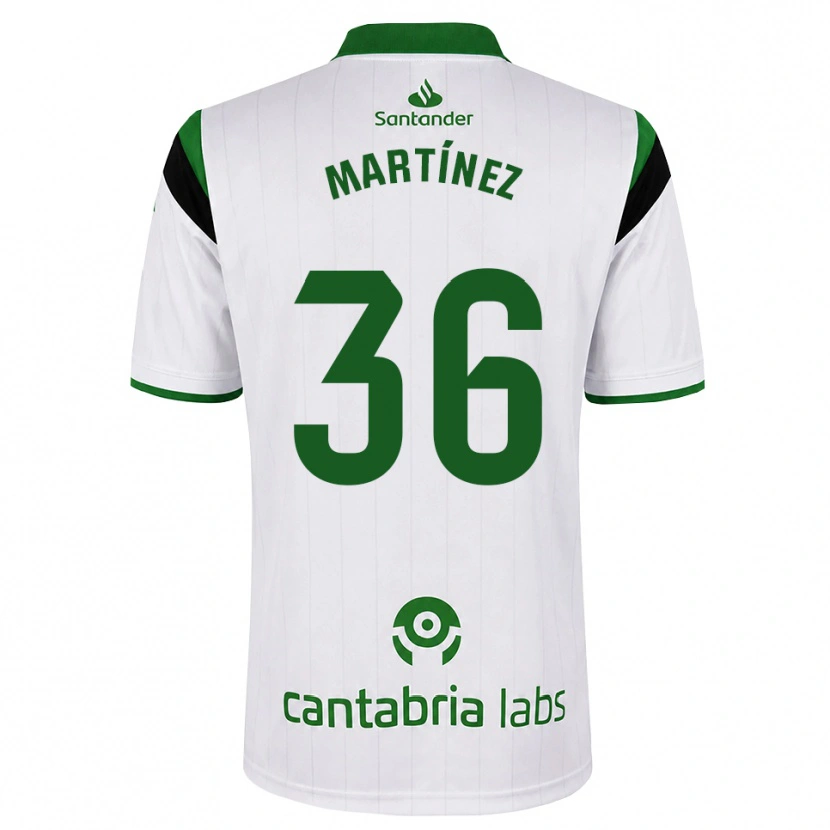 Danxen Mujer Camiseta Sergio Martínez #36 Blanco Verde Negro 1ª Equipación 2026/27 La Camisa
