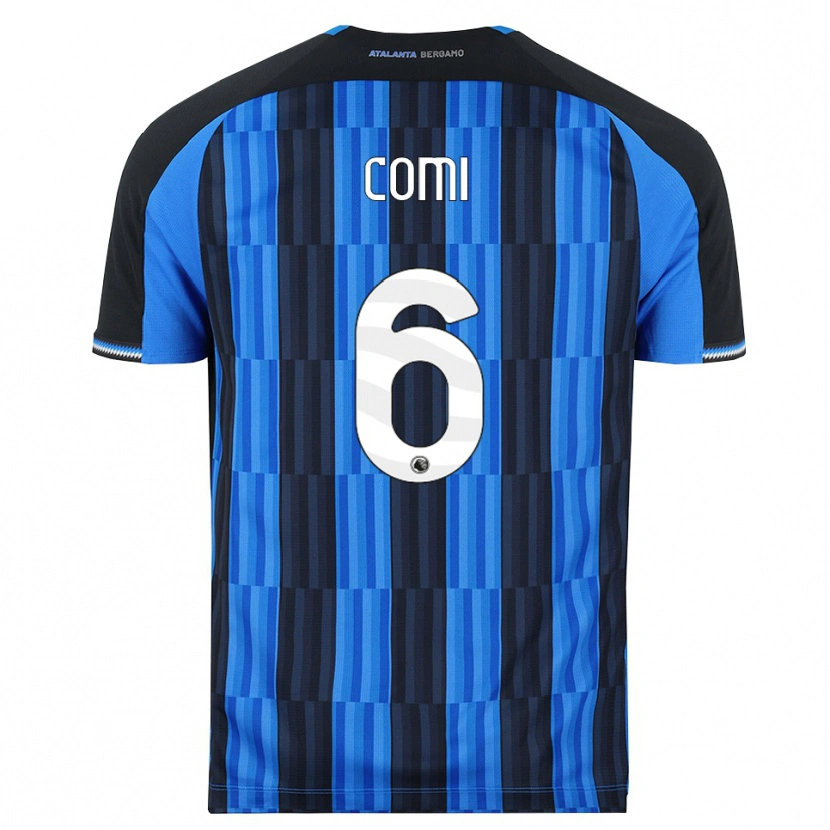 Danxen Mujer Camiseta Pietro Comi #6 Azul Negro Rojo 1ª Equipación 2026/27 La Camisa