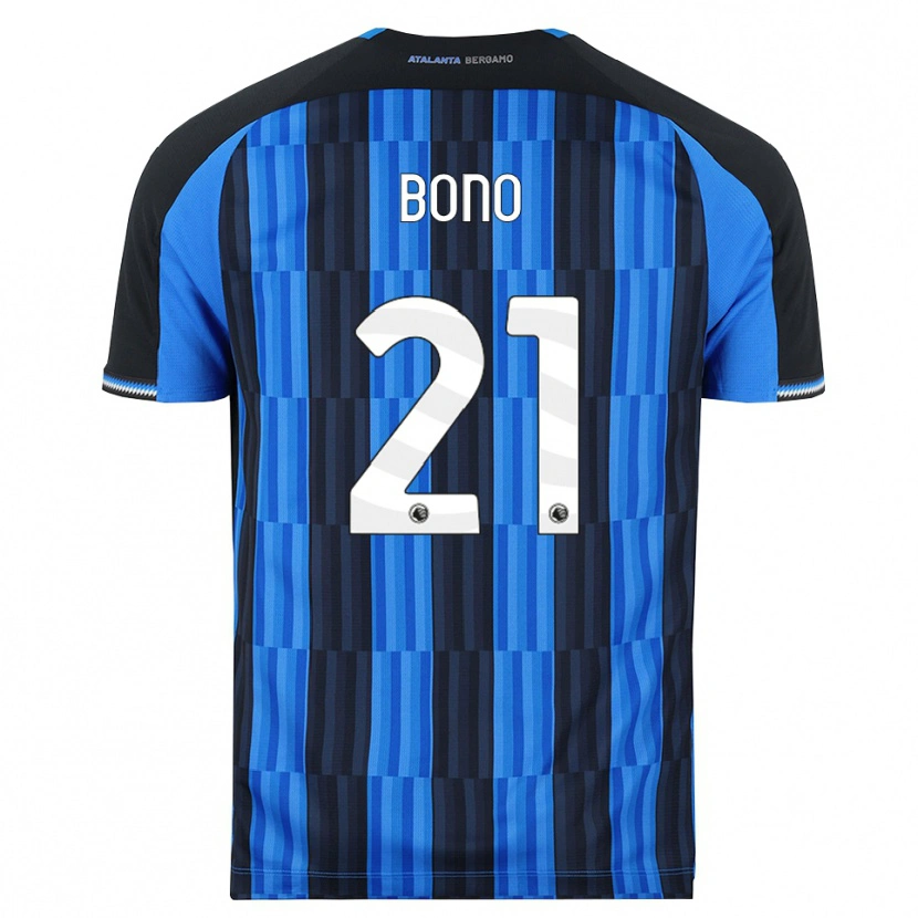 Danxen Mujer Camiseta Davide Bono #21 Azul Negro Rojo 1ª Equipación 2026/27 La Camisa