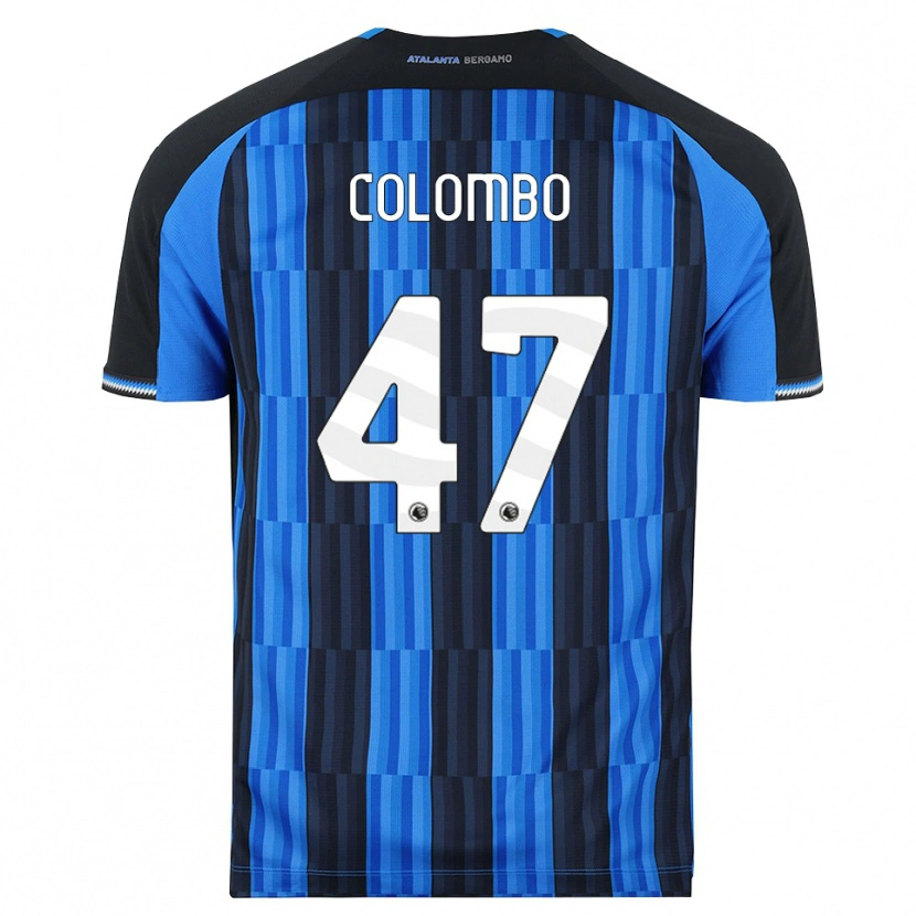 Danxen Mujer Camiseta Matteo Colombo #47 Azul Negro Rojo 1ª Equipación 2026/27 La Camisa
