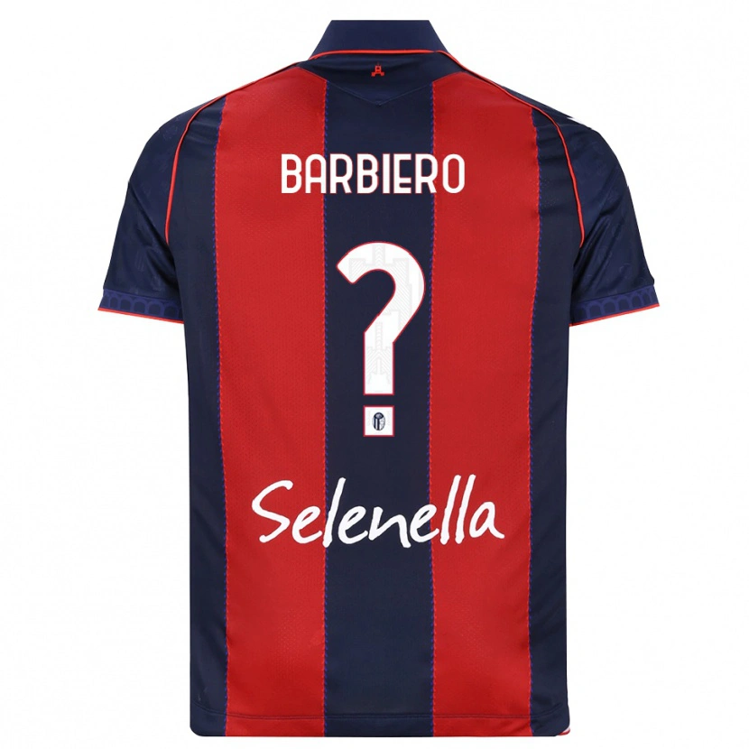 Danxen Mujer Camiseta Andrea Barbiero #0 Azul Real Rojo Blanco 1ª Equipación 2026/27 La Camisa