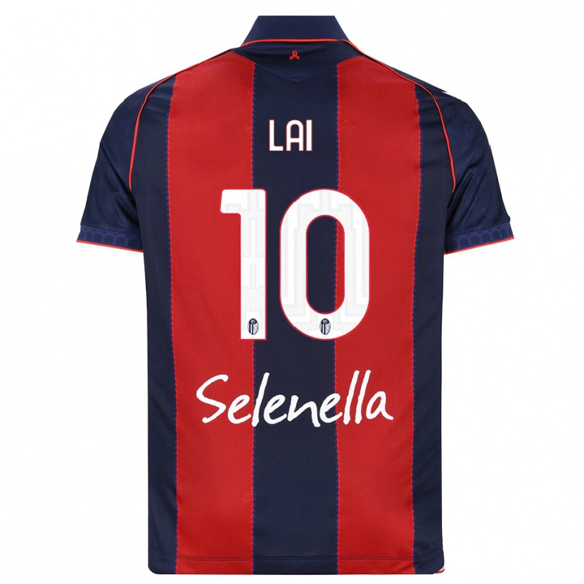 Danxen Mujer Camiseta Luca Lai #10 Azul Real Rojo Blanco 1ª Equipación 2026/27 La Camisa