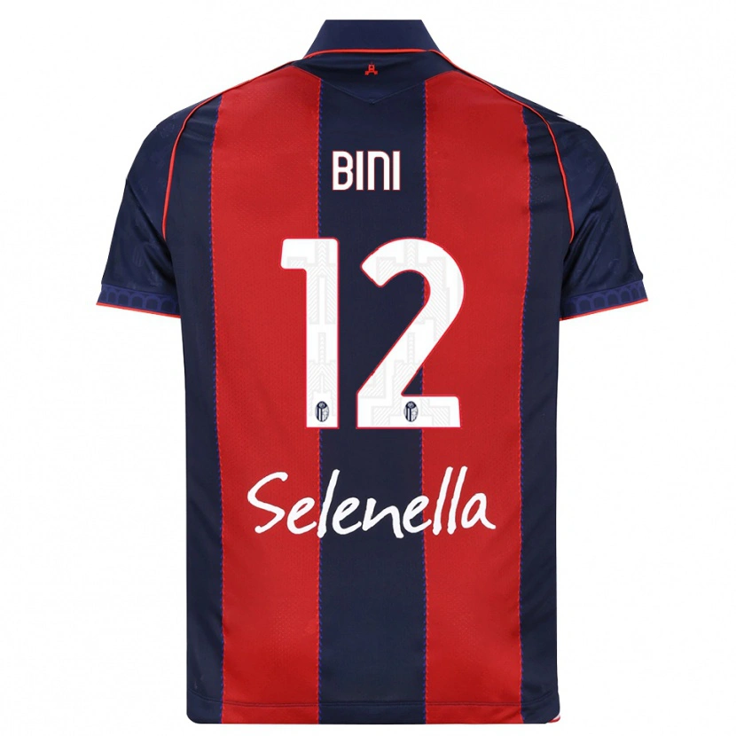 Danxen Mujer Camiseta Cesare Bini #12 Azul Real Rojo Blanco 1ª Equipación 2026/27 La Camisa