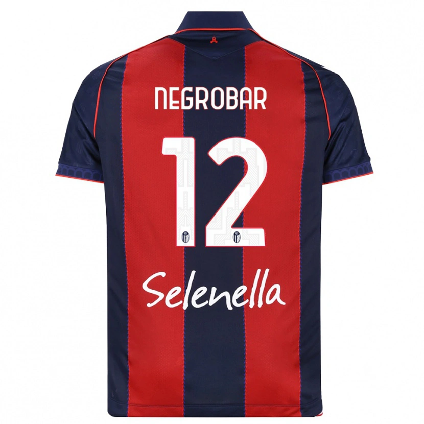 Danxen Mujer Camiseta Lucas Negrobar #12 Azul Real Rojo Blanco 1ª Equipación 2026/27 La Camisa