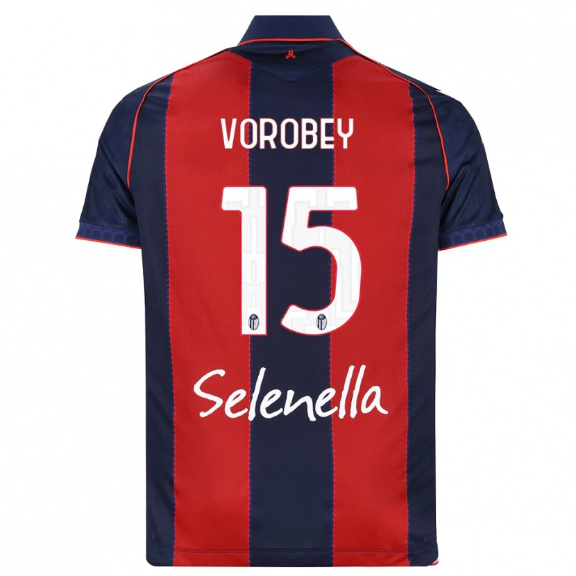 Danxen Mujer Camiseta Maksym Vorobey #15 Azul Real Rojo Blanco 1ª Equipación 2026/27 La Camisa