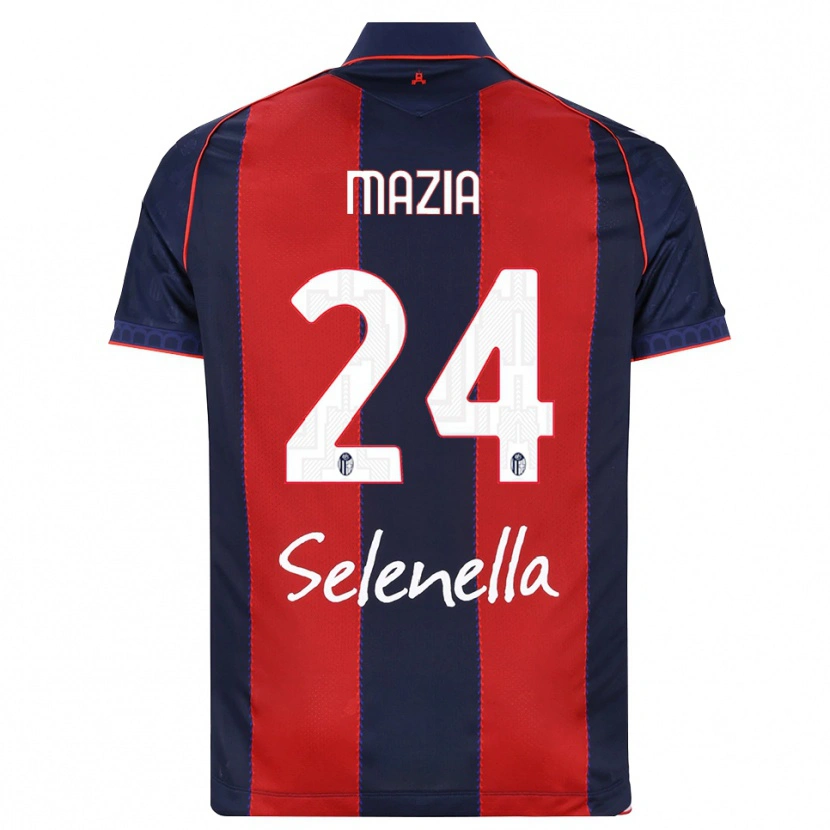 Danxen Mujer Camiseta Andrea Mazia #24 Azul Real Rojo Blanco 1ª Equipación 2026/27 La Camisa