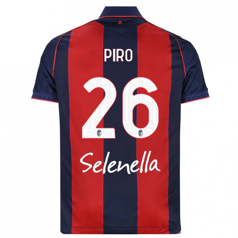 Danxen Mujer Camiseta Christian Piro #26 Azul Real Rojo Blanco 1ª Equipación 2026/27 La Camisa