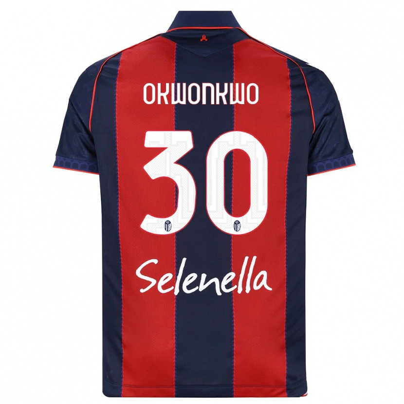 Danxen Mujer Camiseta Orji Okwonkwo #30 Azul Real Rojo Blanco 1ª Equipación 2026/27 La Camisa