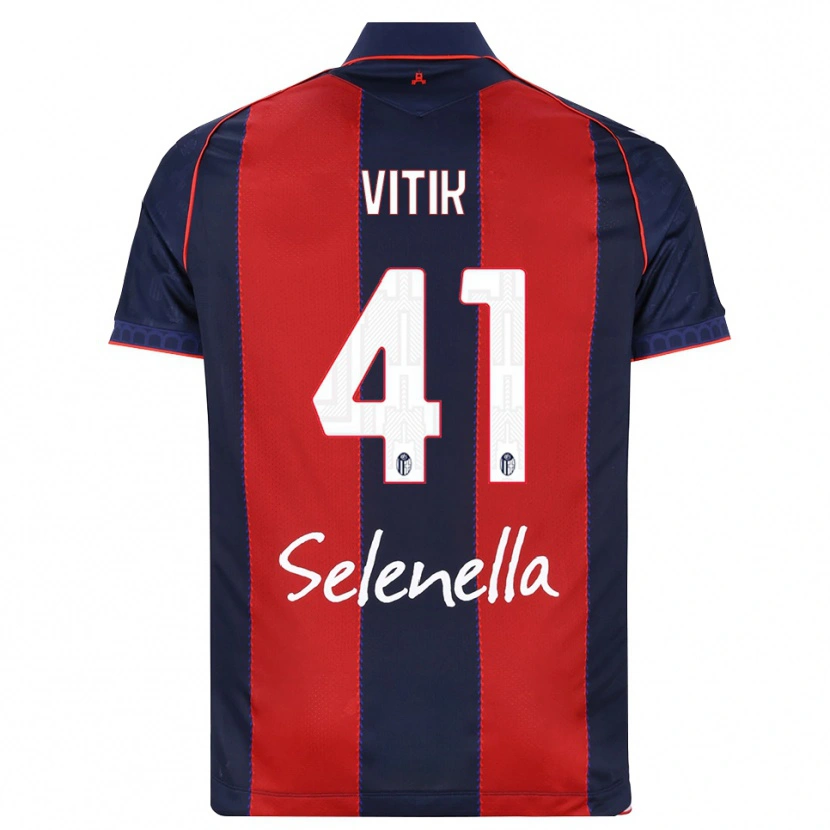 Danxen Mujer Camiseta Martin Vitík #41 Azul Real Rojo Blanco 1ª Equipación 2026/27 La Camisa
