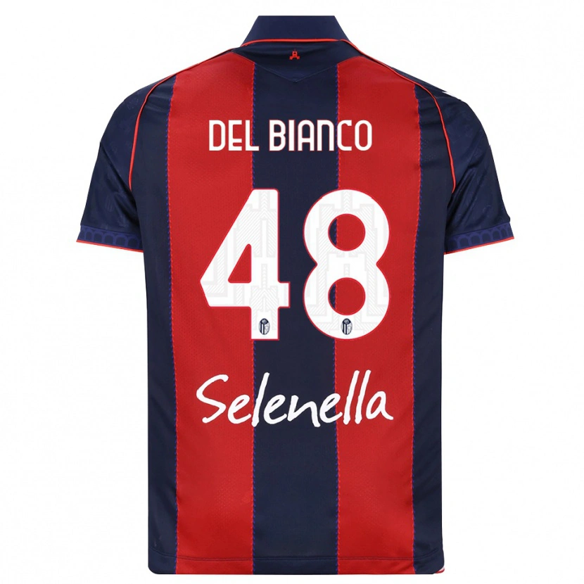 Danxen Mujer Camiseta Riccardo Del Bianco #48 Azul Real Rojo Blanco 1ª Equipación 2026/27 La Camisa
