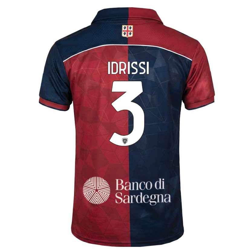 Danxen Mujer Camiseta Riyad Idrissi #3 Burdeos Azul Real 1ª Equipación 2026/27 La Camisa