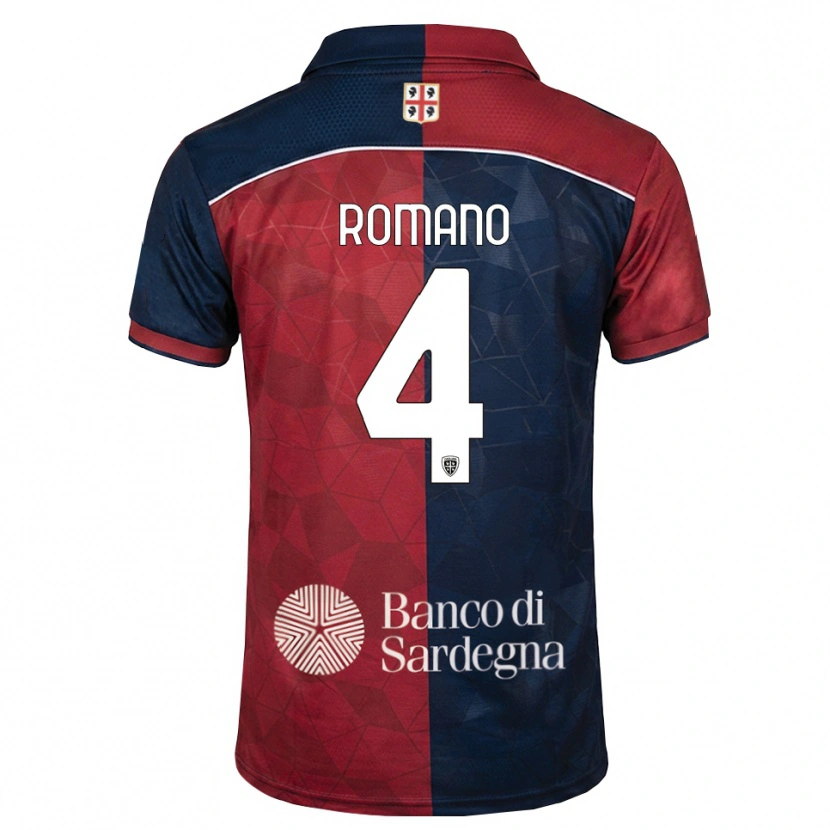 Danxen Mujer Camiseta Alessandro Romano #4 Burdeos Azul Real 1ª Equipación 2026/27 La Camisa