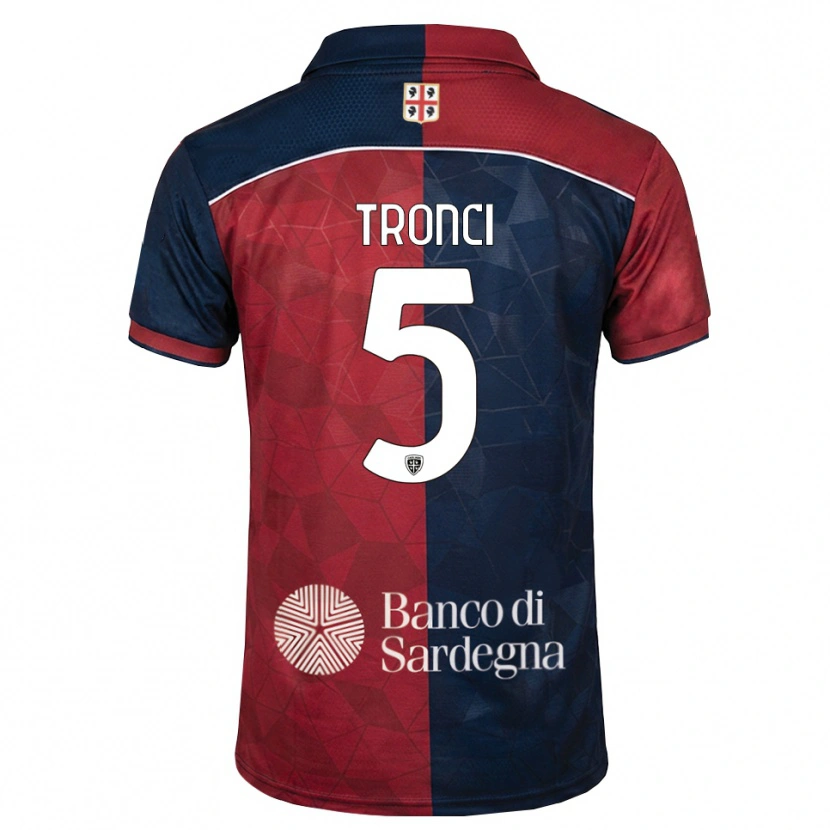 Danxen Mujer Camiseta Luca Tronci #5 Burdeos Azul Real 1ª Equipación 2026/27 La Camisa
