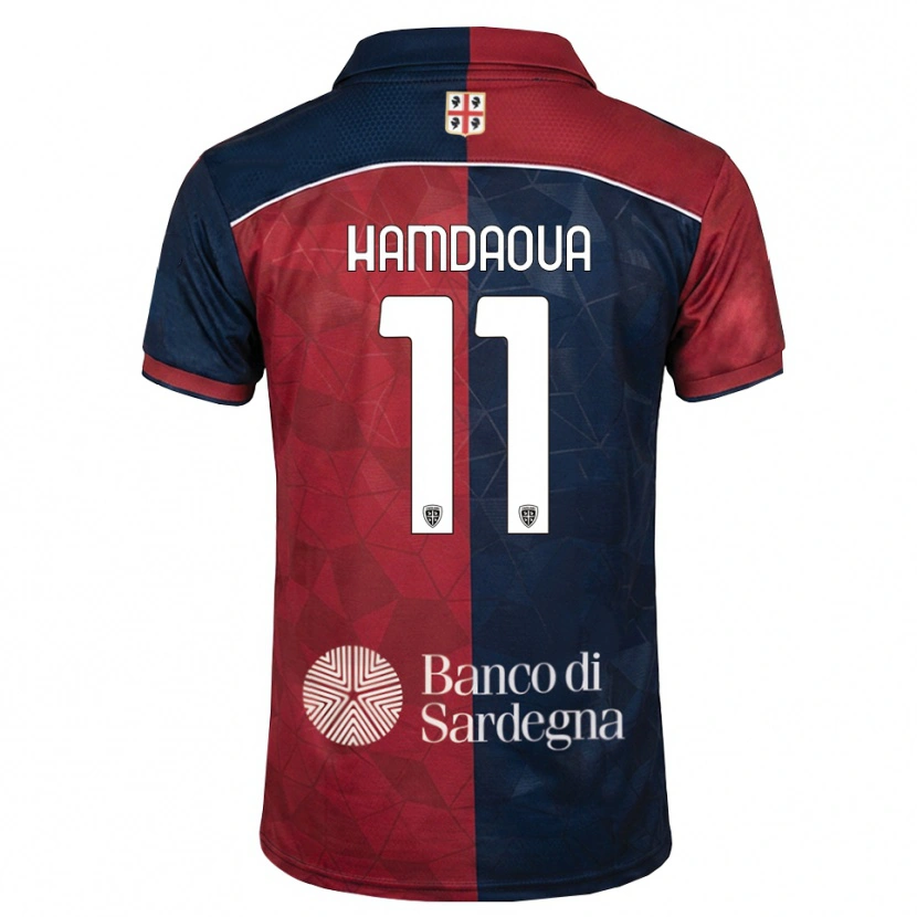 Danxen Mujer Camiseta Noham Hamdaoua #11 Burdeos Azul Real 1ª Equipación 2026/27 La Camisa
