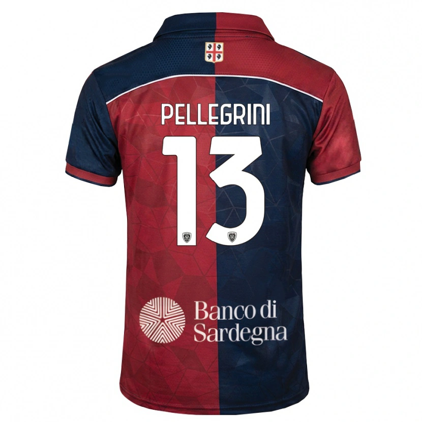 Danxen Mujer Camiseta Nicolò Pellegrini #13 Burdeos Azul Real 1ª Equipación 2026/27 La Camisa