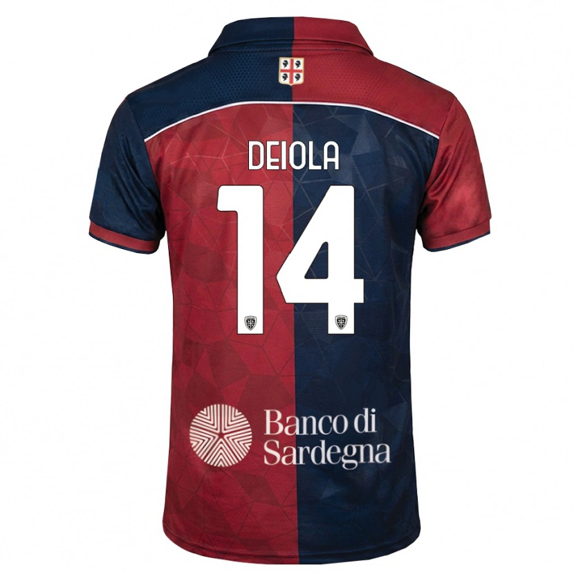 Danxen Mujer Camiseta Alessandro Deiola #14 Burdeos Azul Real 1ª Equipación 2026/27 La Camisa