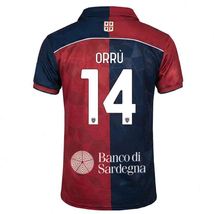 Danxen Mujer Camiseta Gabriele Orrù #14 Burdeos Azul Real 1ª Equipación 2026/27 La Camisa